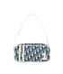 Christian Dior Oblique Pochette, &pound;495, Handbags, Blue/White, Coated Canvas/Leather, Front view